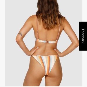 Billabong Rainbow Stripe Skinny Biarritz Bikini Bottoms